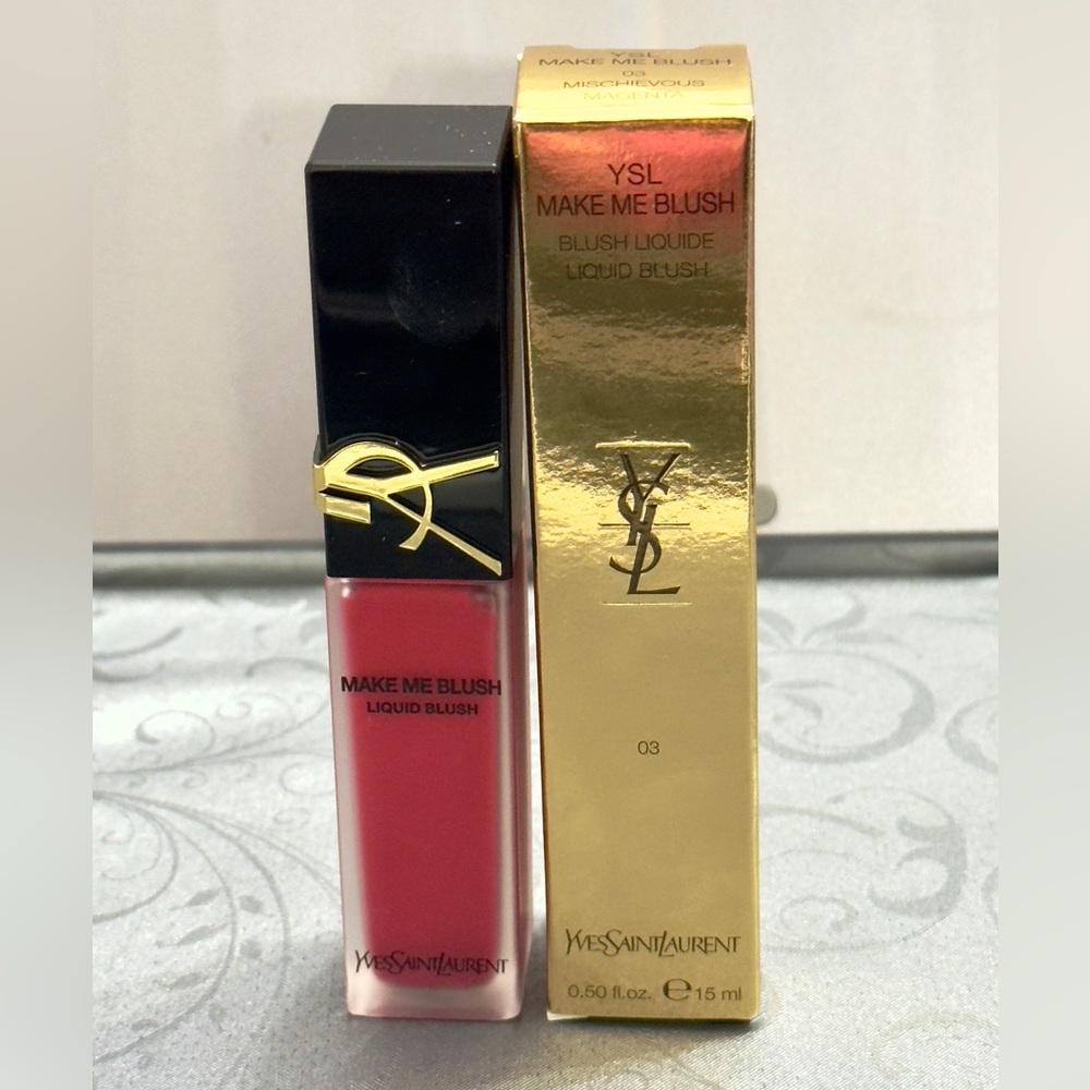 NIB YSL Make Me Blush Liquid Blush in Shade 03 Mischievious Magenta